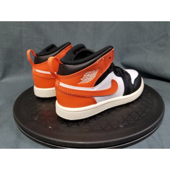 Jordan 1 Mid (PS) Leather Black Toe Starfish Size 13c BRAND NEW NO BOX! - Picture 8 of 11